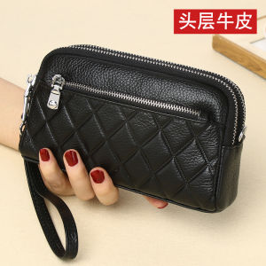 Trendy Leather Clutch Wallet for Women New 2025 Handbag with Mobile Phone Pocket Multi-Compartment Large Capacity