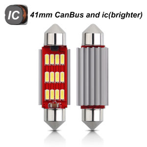 10pcs Canbus New IC 12V C5W C10W Led Bulb 31mm 36mm 39mm 41mm Car Festoon Light Interior Dome Reading Trunk Lights 6000K White
