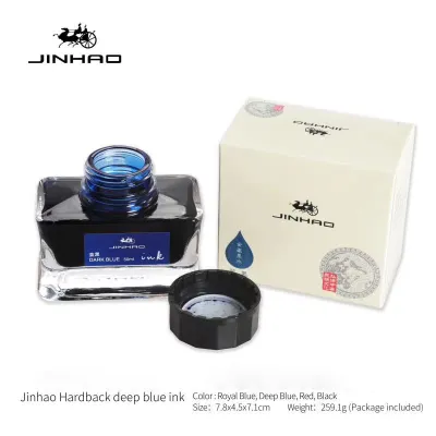 Jinhao Premium 50ml Fountain Pen Ink - Smooth Black/Blue/Blue Black Calligraphy Ink - Ideal for Writing and