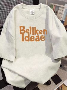 Áo Thun Cotton Nam Tay Ngắn in Chữ Thời Trang Mùa Hè Rộng Rãi Cổ Tròn Nhỏ Cho Cặp Đôi Áo Thun Thường Ngày Kháng Khuẩn