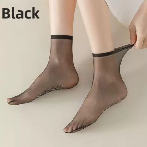 Non-Slip Scratch-Resistant Transparent Invisible Mid-Calf Socks