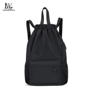 LouisWill Backpack for Men Drawstring Backpack Bag Fashionable Basketball Backpack Outdoor Waterproof Gym Backpack Large Capacity Training Bag Sports Yoga Gym Swimming Bag for Men Women Bag School Backpack for Women