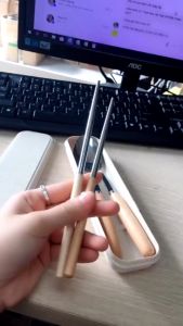 Bộ Đồ Ăn 3 Món Thìa Đũa Dĩa Cán Gỗ Chất Liệu Inox 304 Không Rỉ Kèm Hộp Bộ Muỗng Thìa Nĩa Dùng Cá Nhân - VinhBuiStore