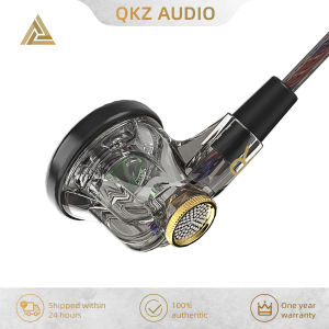 QKZ MDR Tai nghe đeo đầu Phẳng 16Mm Lớn Di Chuyển Cuộn Dây dàn Hi-Fi trầm Âm Nhạc Tai nghe có dây L-Uốn 3.5Mm AUX Giữa Thấp Tần Số Thể Thao Tai nghe kèm Micro Cho Fancier PC Điện Thoại Chơi Game Earbuds