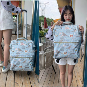 20-Inch Waterproof Printed Handheld Four-Wheel Rotation Luggage Bag Short Trip Carry-On Suitcase for Women Travel Bag