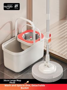 TEITEIRO | Spin Mop Auto Wash and Dry Bucket