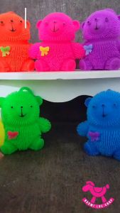 UBUR BERUANG Mainan Anak yoyo Ubur bear lampu karet bisa nyala LED