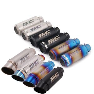 Ống Pô Xe Máy Đa Năng 51/60mm Với Bộ Giảm Thanh DB Killer Bằng Sợi Carbon Dành Cho Z900 R3 R25 MT07 MT09 R1 Z400 Z650 - Chất Liệu Inox