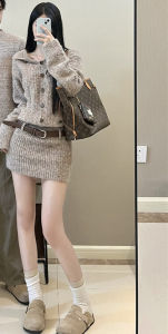 Dệt Kim Thời Trang Của Cặp Đôi Đầm Và Áo Len Retro Pháp Phong Cách Châu Âu Mùa Thu Mùa Đông Hàng Mới Về Rộng Rãi Fit Thoải Mái Mặc