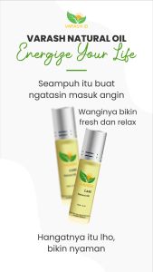 Minyak Varash Care Roll On 8 Ml: Minyak Aromaterapi Untuk Kesehatan Kulit