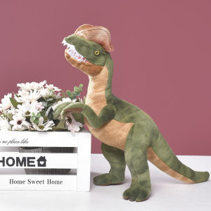 Jurassic Park Dilophosaurus Dinosaur Plush Toy Double Crested Lizard Figure Stuffed Toy Cool Kids Gift for Children Dropshipping