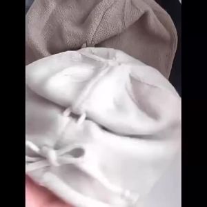 Autumn Winter Women Knitted Baggy Beanie Hat Drawstring Slouchy Wool Pullover Cap Outdoor Windproof Skullies Beanies Bonnet Caps