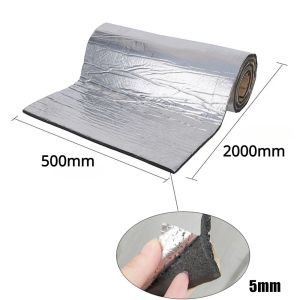 5/10mm Car Sound Mat Proofing Deadener Heat Noise Insulation Deadening Mat Hood Closed Cell Foam Accessories