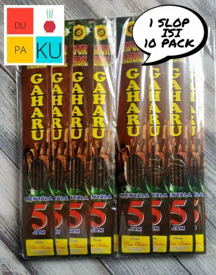 Dupa Hio Gaharu Ayur Herbal Menyala 5 Jam Produksi Putri Bulan Per Slop Isi 10 Pack 1 Pack Isi 5 Stik Aroma Terapi Wewangian Ruangan Original