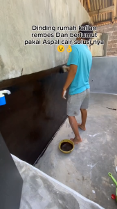 Aspal Cair Emulsi Bitumen Kualitas Super Waterproof Anti Rembes/Bocor Lem Pelapis Cat Serbaguna