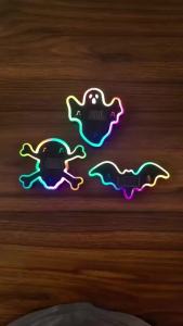 Đèn LED Năng Lượng Mặt Trời Nhấp Nháy Động Trang Trí Ma Quái Cho Xe Hơi KEVANLY Đèn Hậu Trang Trí Halloween Phụ Kiện Ô Tô