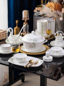 mornenjoy | Bộ Đồ Ăn Sứ Cao Cấp Bone China Jingdezhen