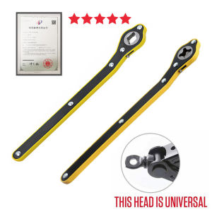 【🇲🇾Free adapter】Car Scissor Jack Ratchet Wrench Garage Tire Wheel Lug Wrench Handle Repair Tool