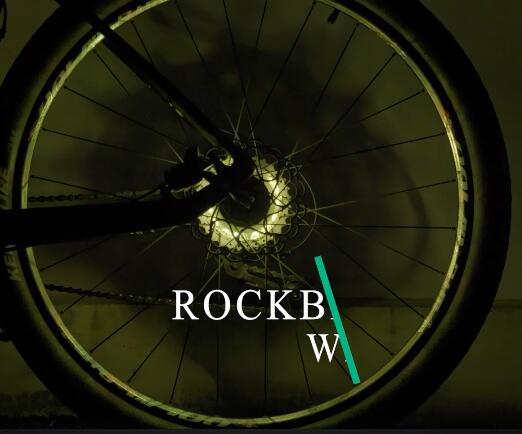 ROCKBROS Bicycle Wheel Hub Light Waterproof Smart 12 LED Colorful