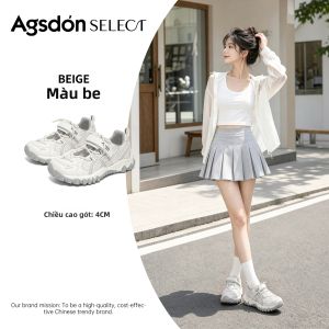 Agsdon | Giày Ngoài Trời Đế Dày Thoáng Khí Kiểu Mary Jane