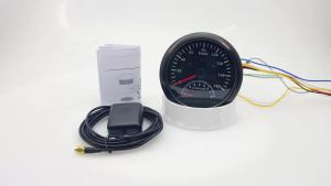 RYSJM | 85mm Digital Car Truck Boat GPS Speedometer Gauge 0-160KM/H 2 In 1 8000RPM Tachometer For 12V 24V Car Boat Marine Customed