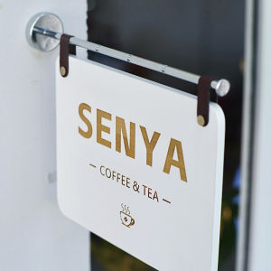 Minimalist Wooden Side-Hung Studio Sign High-End Advertising Identifying Plate Creative Popular Door Plate Business Signage