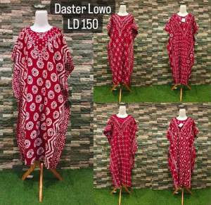 DASTER BATIK | DASTER RAYON TEBAL | DASTER LOWO | DASTER KALONG | DASTER KELALAWAR MOTIF JUMPUTAN | DASTER KELELWAR JUMBO IKA YULIANI MERAH