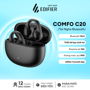 Tai nghe Bluetooth V5.4 Edifier Comfo C | Thiết kế kẹp vành tai | Playtime đến 30h | Chứng nhận IP56 | Bảo hành 15 Tháng