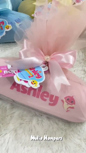 Payung Lipat Desain Karakter Mini Kapsul Custom Hampers Ulang Tahun Tema Baby Shark Sablon Printing