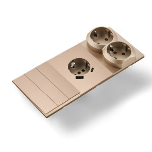 Skin Sensation USB A+C Button Light Switch Wall Socket Power Sockets Skin Feel Paint Integrated Panel Embedded DIY Combination