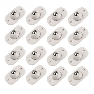 4pcs Self Adhesive Caster Wheels Stainless Steel 360 Degree Rotation Paste Swivel Wheels Sticky Pulley for Furniture