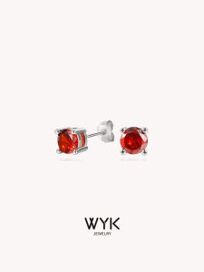 WYK | Simple Commute Garnet Citrine Earrings Stacking Earrings