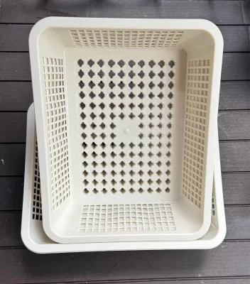 Basket Tray Plastic Storage Organizer Large