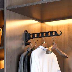 Foldable Invisible No Drilling Extendable Clothes Drying Rack