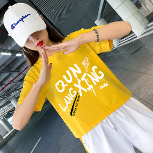 ชุดออกกำลังกายสำหรับผู้หญิง ชุดเต้นรำสตรีท ชุดเต้นแจ๊ส ชุดเต้นรำสตรีท ชุดออกกำลังกายสำหรับฤดูร้อน ชุดออกกำลังกายแบบสวมหัว แขนสั้น คอตุ้มกลม