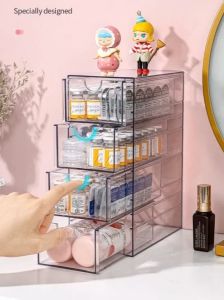 กล่องเก็บแว่นตาคริลิค หลายช่อง ป้องกันฝุ่น สีใส สีขาว ป้องกันฝุ่น จัดระเบียบแว่นตา