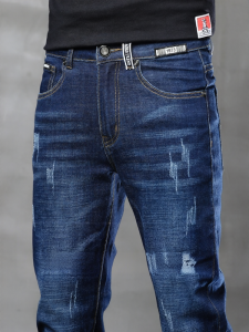 HULIXIONGDI | Slim Fit Stylish Mens Jeans Trousers for Spring and Autumn