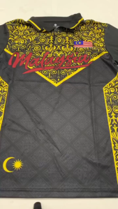 BAJU JERSI LELAKI MALAYSIA BERLENGAN PENDEK DENGAN KOLAR