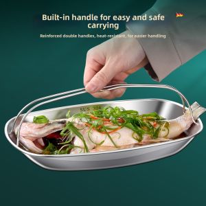 QIZHOU | Durable Heat-Resistant Fish Serving Plate