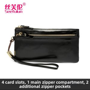 SIFULUN | Compact Genuine Leather Wallet Slim Design