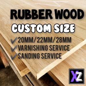𝐃𝐈𝐑𝐄𝐂𝐓 𝐅𝐀𝐂𝐓𝐎𝐑𝐘!!! 𝗫𝗭 Rubber Wood Board Custom Size 𝟮𝟬𝗺𝗺 𝟮𝟴𝗺𝗺 𝟰𝟬𝗺𝗺 Grade AB SolidWood KayuGetah TableTop Study table Gaming table wood worktop