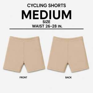 Cycling Shorts Medium Size Waist 26-28 In. Front Back