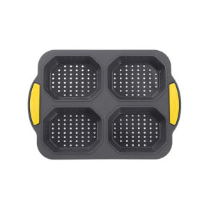 Baking Mould Restaurant Hamburger Bun Silicone Mold Foldable Reusable Bread Pan Heat Resistance DIY Kitchen Tool Accessories