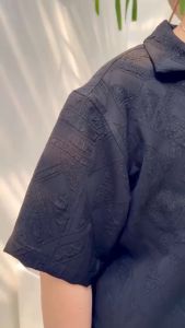 Piu Piu Clothing Fashion - Couple Series - Rien Couple Set Baju Pasangan Hitam / Black Kemeja Oversize dan Dress Wrap