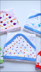 Kahit Munti Hooded Receiving Blanket - Pen Pen De Sarapen (Boy) | 100% Cotton Baby Swaddle | Newborn Essential