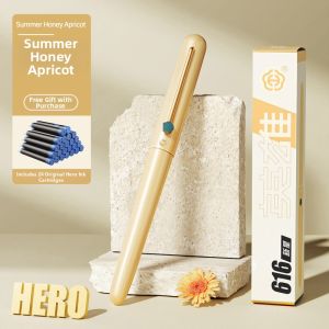 HERO | Elegant Antique Fountain Pen 0.38mm Replaceable Ink Reservoir Custom Engraving