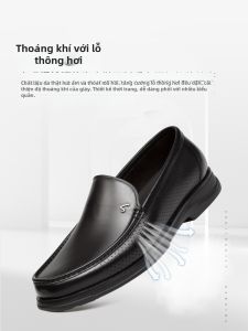 Dép Lười Da Thoáng Khí Cao Cấp