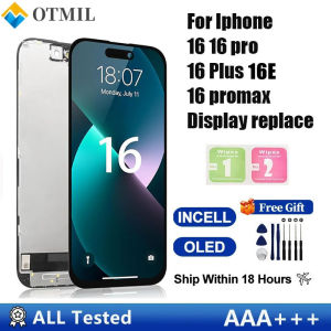 Display For iPhone 16 Pro Max LCD 16Pro 3D Touch Digitizer Assembly 16Plus OLED For iPhone 16E 16 Pro Screen Replacement Parts