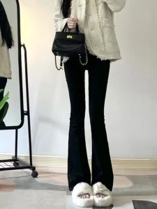 Black High Waist Stretchy Slimming Skinny Pants Womens Casual Suit Trousers Autumn New Style Korean Version Commute Style