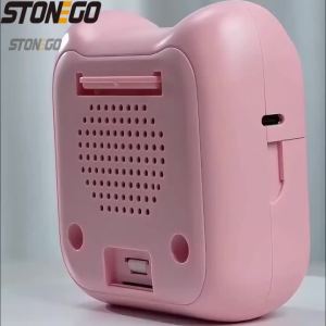 Máy In Nhiệt Bỏ Túi Mini Cho Học Sinh Độ Phân Giải Cao 200dpi Sạc Lại Được Pin 1200mAh In Nhãn Ảnh Và Văn Bản